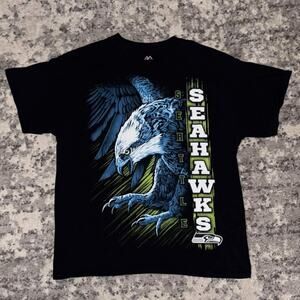 00s Seattle Seahawks Airbrush Cartoon Graphic